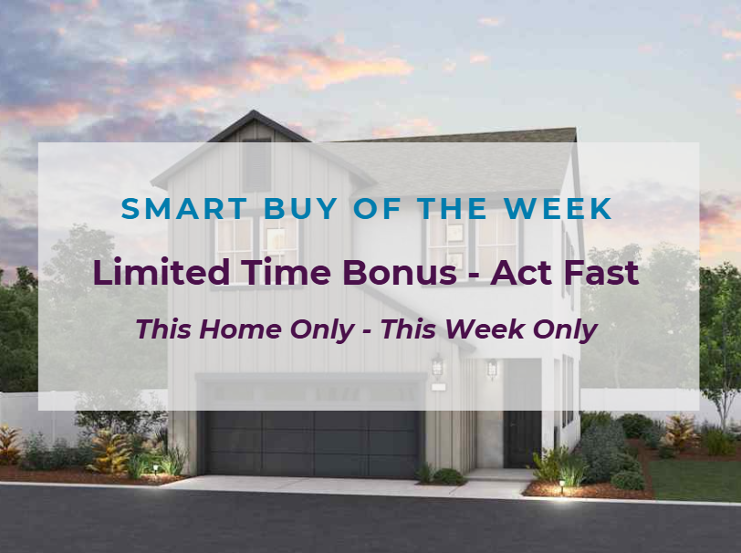 A white building with blue text.