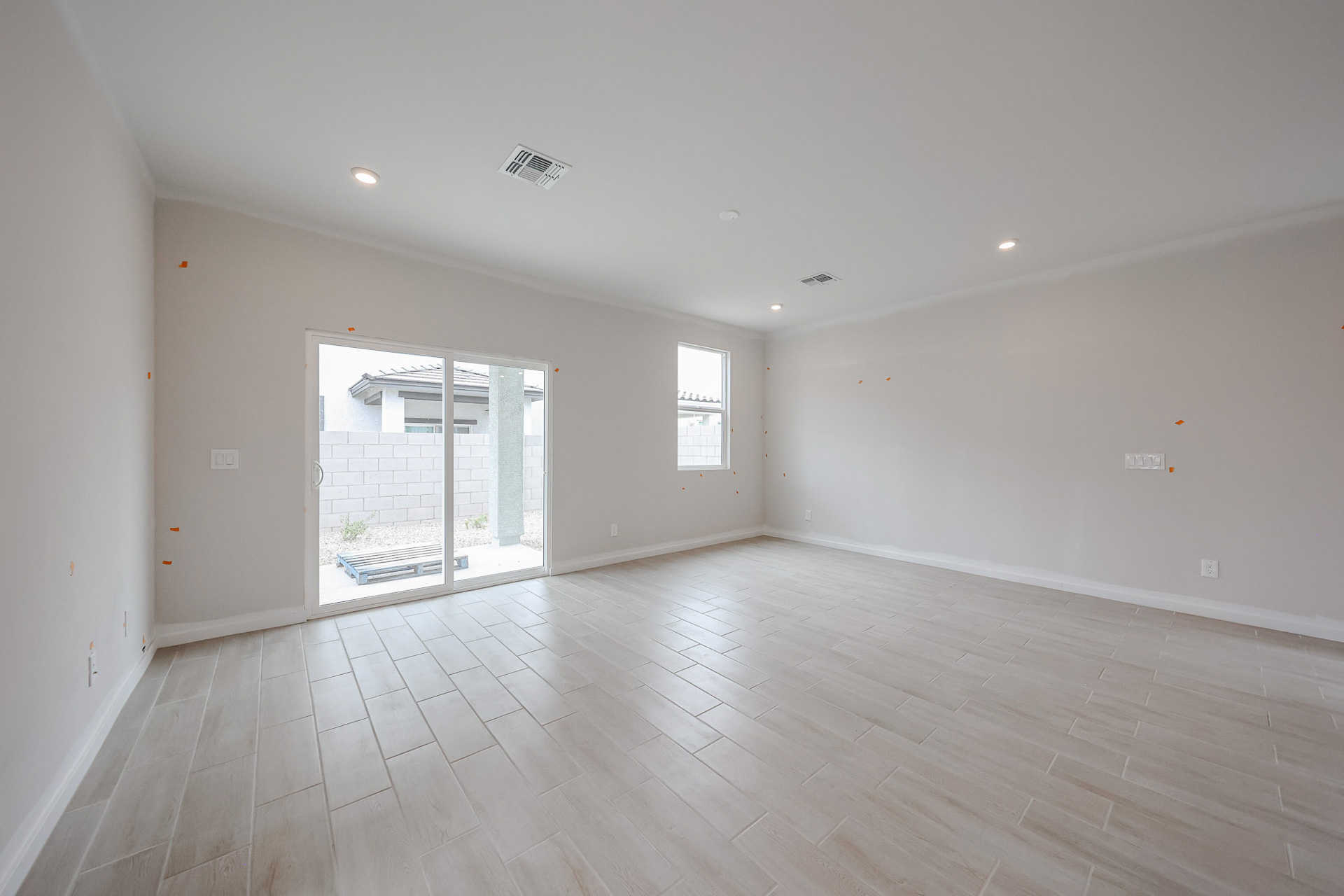 A large empty room.