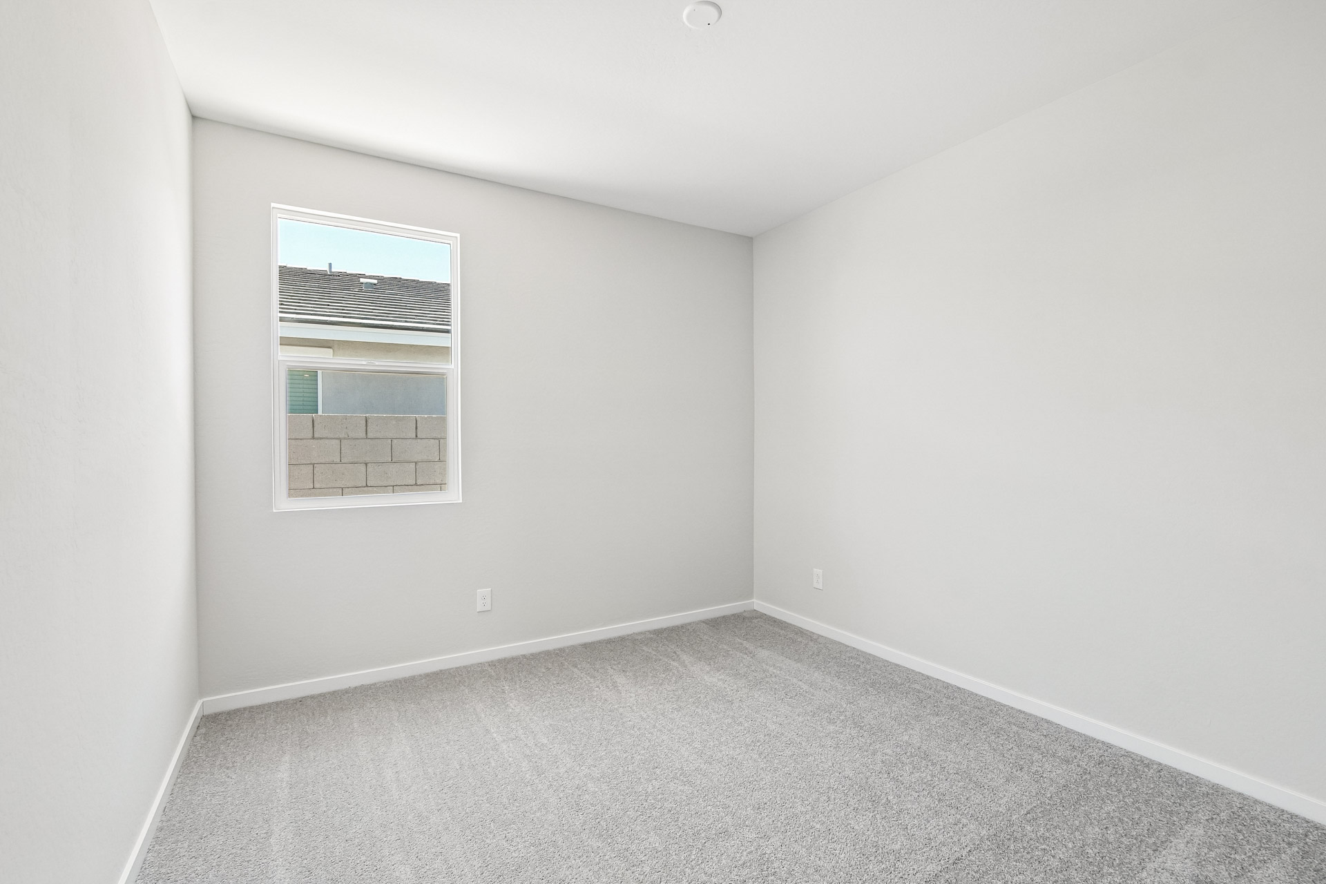 A room with a window.