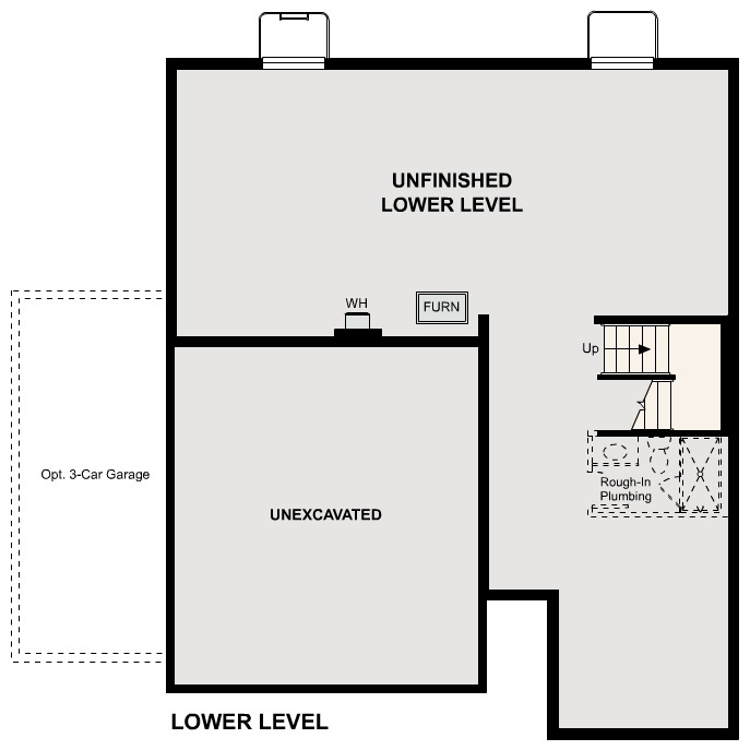 Diagram. Platte Floorplan, Standard Basement