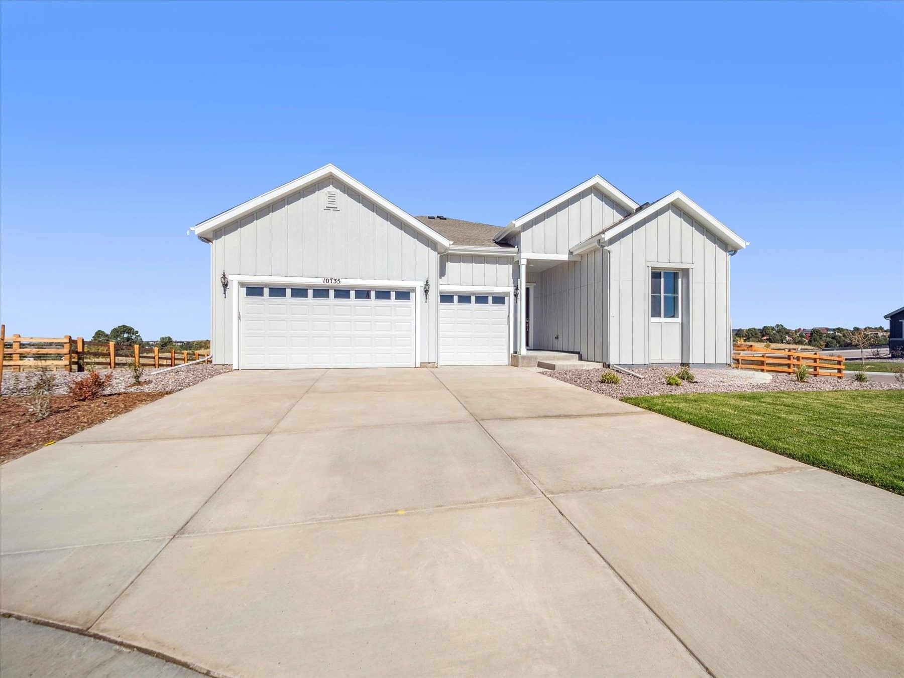 A building with garages.
