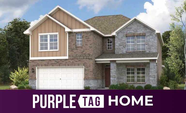 A house with a garage.