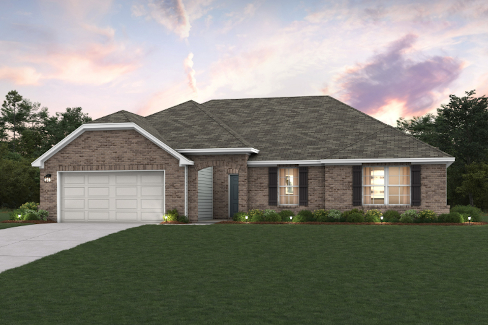 A house with a garage.